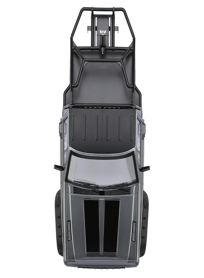 YSKMLOLP 1/10 RC Hard Shell Cab & Back-Half Cage Body Shell Kit for 1/10 RC Crawler TRX4 SCX10 90046 AT4 GEN 8 Scout II,313mm Wheelbase Cherokee Upgrade and Modify (Silver Gray) - Image 3
